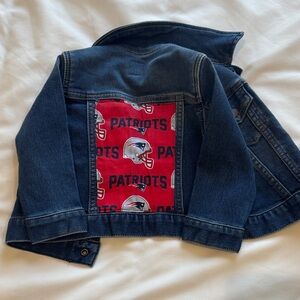 Patriots Kids Denim Jacket - Blue and Red